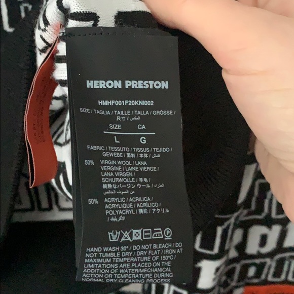 SOLD❗️Heron Preston Knit Sweater - Picture 6 of 7